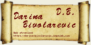 Darina Bivolarević vizit kartica